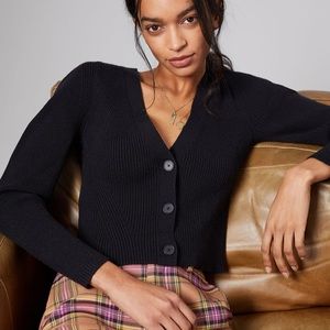 NWT Anthropologie Maeve Luna Cropped Cardigan Sz S